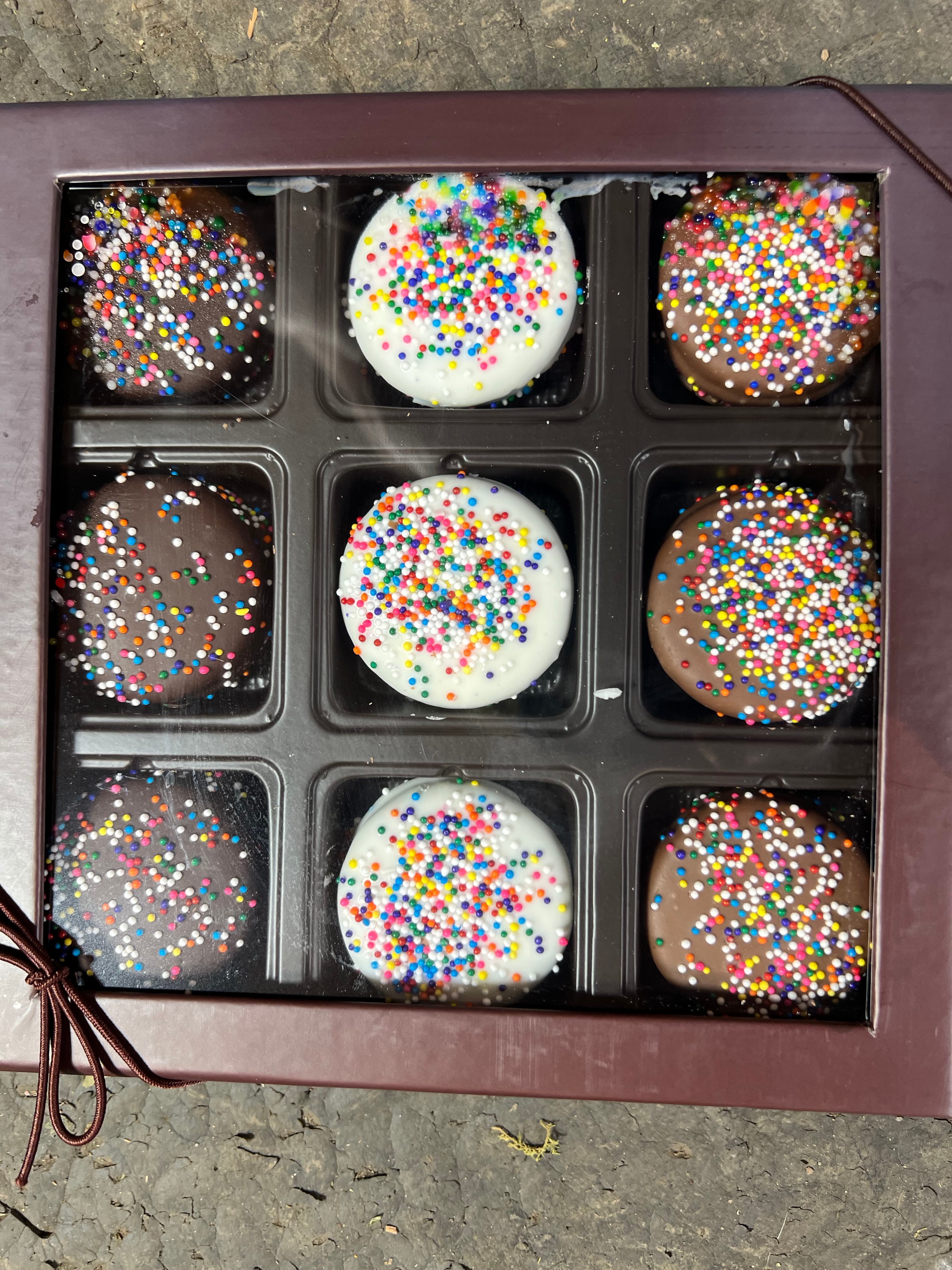 Chocolate covered oreos